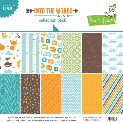 Lawn Fawn Designpapier - Into The Woods Remix